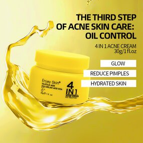 Salicylic Acid Acne Cream Set Manufacturer - 4-in-1 Anti-Acne Facial Cleanser & Toner