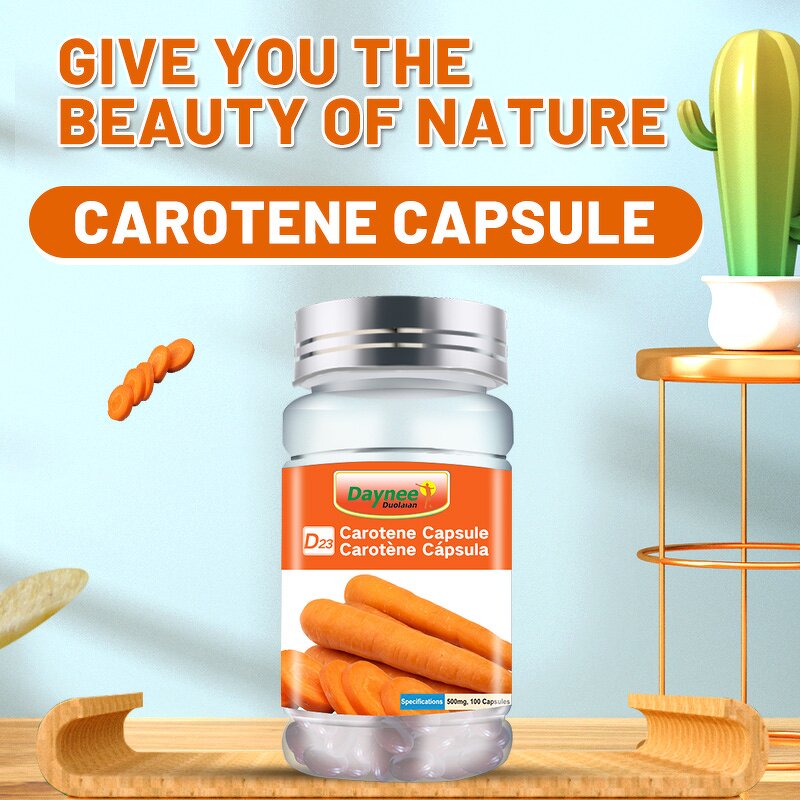 Carotene Capsules Manufacturer - Natural Plant Ingredient Daily Nutritional Supplement
