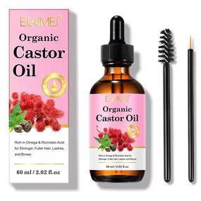Organic Castor Oil Manufacturer - Hexane-Free, Cold-Pressed for Hair Growth & Lash Enhancement