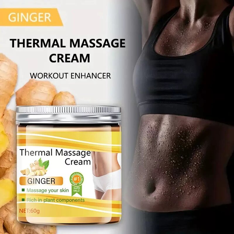 Ginger Thermal Massage Cream Manufacturer - Fat Burning Slimming Anti-Cellulite Gel