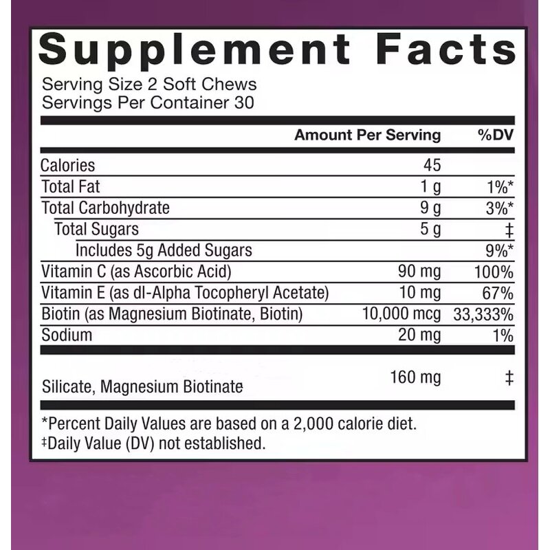 Hair Growth Gummies Manufacturer - Biotin Supplement for Women with Mixed Berry Flavor