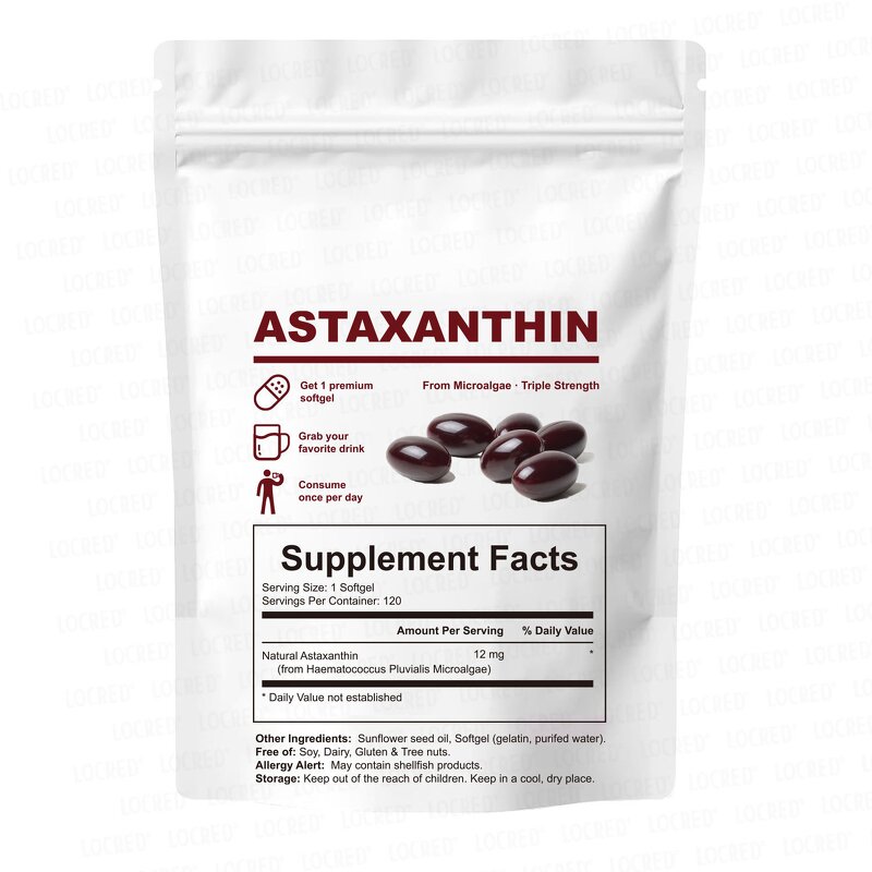 Astaxanthin Softgel Capsules Manufacturer - Triple Strength Antioxidant for Immune & Eye Health