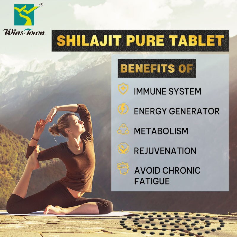 Pure Shilajit Tablets Manufacturer - 90 Count Himalayan Resin with Fulvic Acid & Trace Minerals for Energy and Immune Support