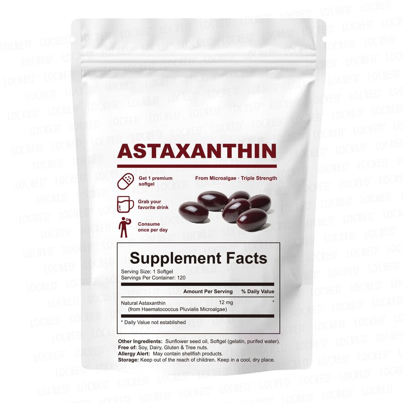 Astaxanthin Softgels Manufacturer - Private Label Triple Strength Antioxidant with Coconut Oil for Immune & Eye Health