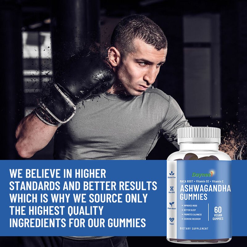 Ashwagandha Gummy Supplements Manufacturer - KSM-66 Extract, Organic Vegan Gluten Free