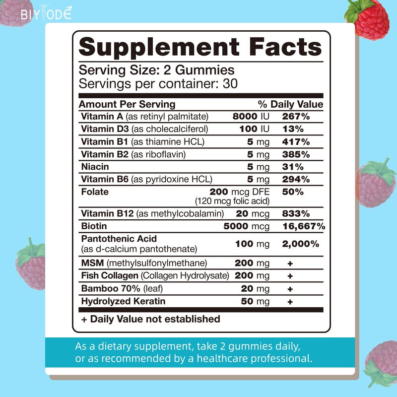 Biotin Collagen Gummies Manufacturer - Hair Growth & Skin Glow Supplement