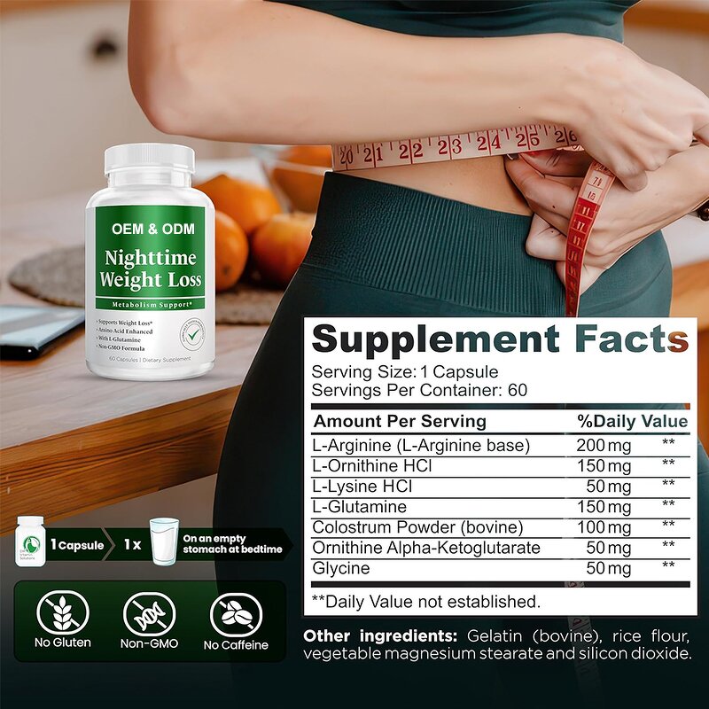 L-Glutamine Dietary Supplement Manufacturer - ODM OEM Private Label Capsules for Metabolism & Weight Management