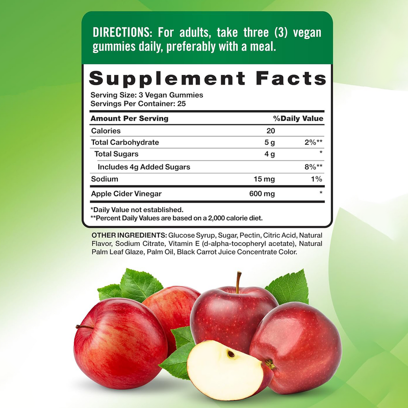 Apple Cider Vinegar Gummies Manufacturer - OEM Private Label KETO ACV Slimming Gummy Organic Sugar Free