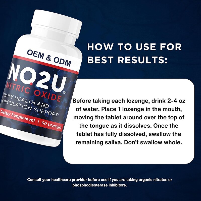 Vitamin C Magnesium Lozenges Manufacturer - OEM ODM NO2U Formula for Cognitive Wellness & Blood Circulation Support