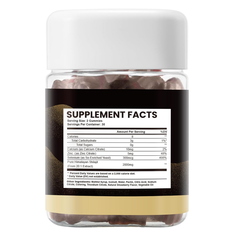 Shilajit Gummies Manufacturer - Pure Natural Himalayan Herbal Energy Supplements