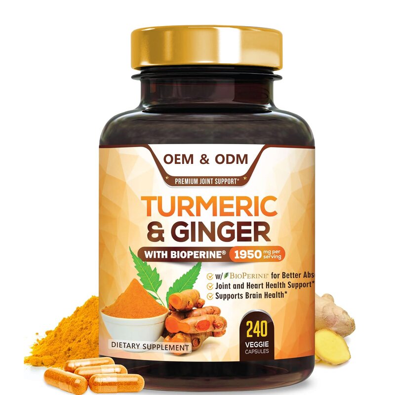 Turmeric Curcumin Capsules Manufacturer - Organic Extract Antioxidant Supplement for Private Label