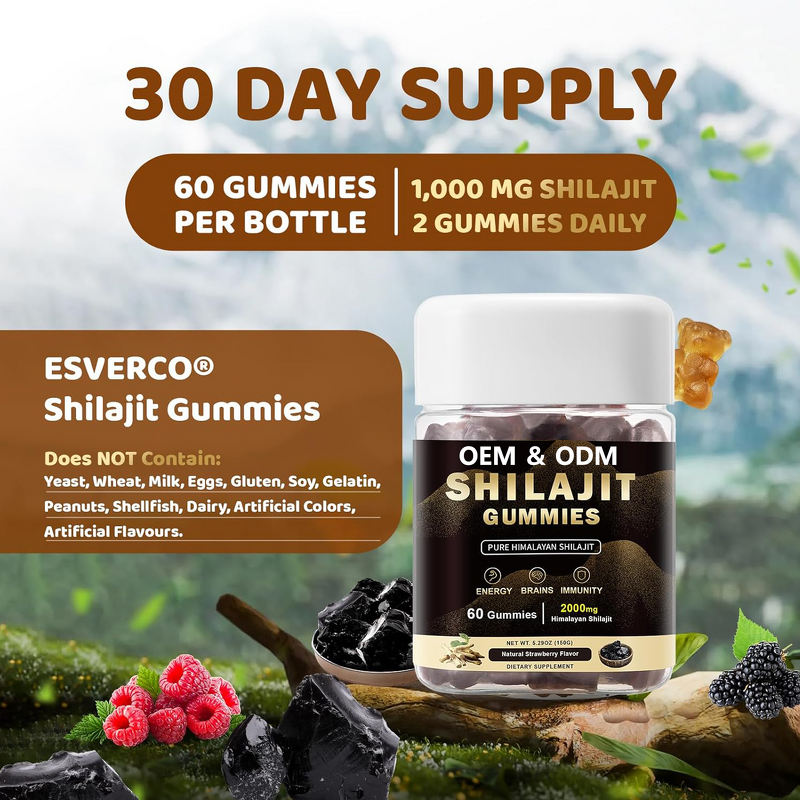 Shilajit Gummies Manufacturer - Pure Natural Himalayan Herbal Energy Supplements