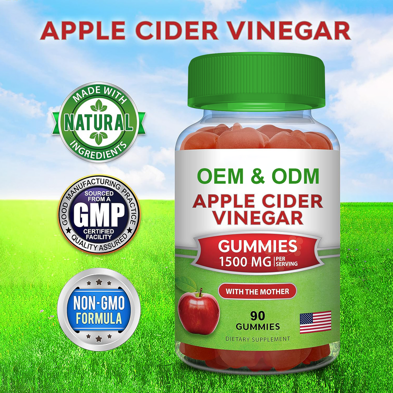 Apple Cider Vinegar Gummies Manufacturer - OEM Private Label KETO ACV Slimming Gummy Organic Sugar Free