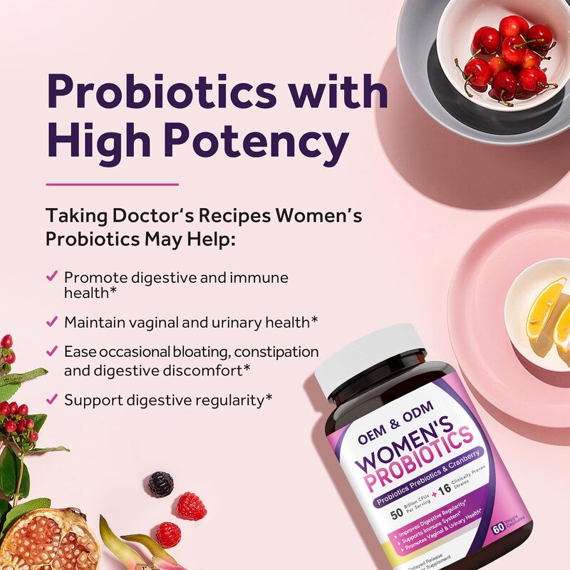 Probiotic Capsules Manufacturer - ODM for Women's Digestive & Immune Health Support