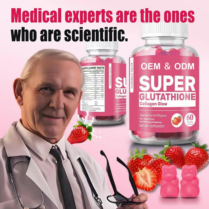 Private Label Glutathione Gummies Manufacturer - Skin Care Collagen Vitamins for Women