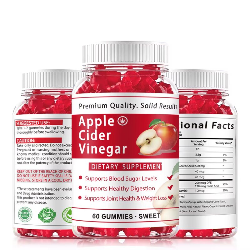 Apple Cider Vinegar Gummies Manufacturer - Private Label Pure & Natural for Detox & Digestion