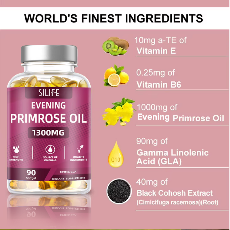 Evening Primrose Oil Supplement Manufacturer - Private Label GLA Fatty Acids for Women's Hormone & Heart Health