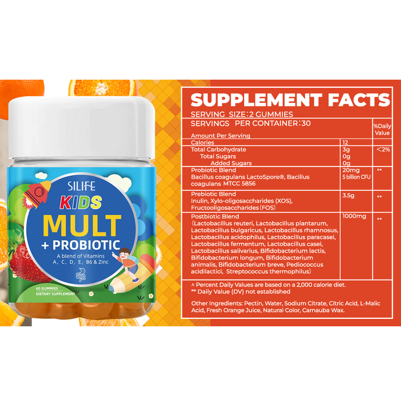 Probiotic Gummies Manufacturer - Private Label, Sugar-Free with Prebiotics for Kids