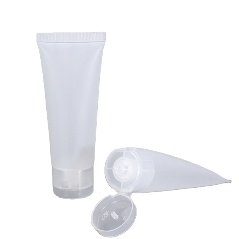 Face Wash Tube Supplier - 50ml Plastic Hand Cream Pet Transparent Clear Toothpaste Tube