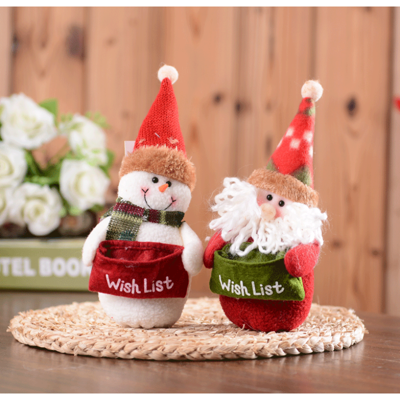 Christmas Decoration Supplier - Snowman Santa Claus Cartoon Doll Holiday Atmosphere Decor