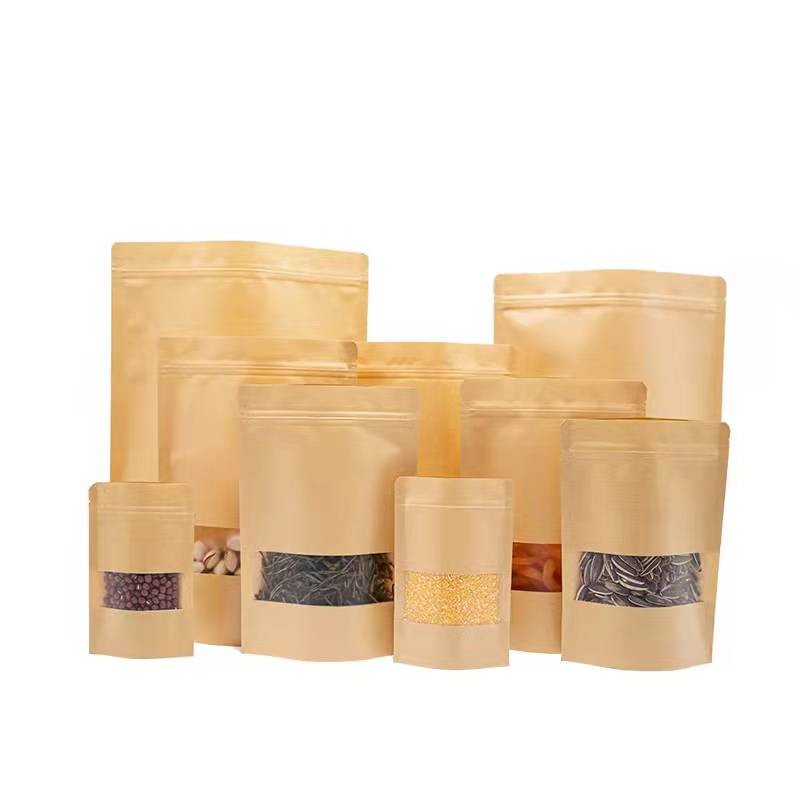 Kraft Paper Bag Factory - Wholesale Custom Kraft Ziplock Paper Bag with Logo for Food