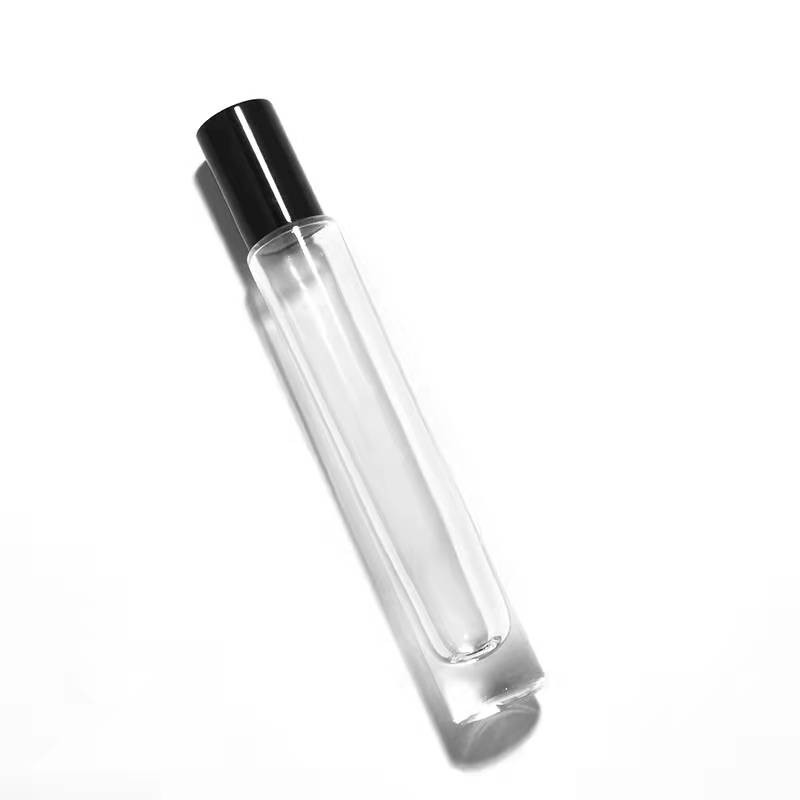 Perfume Roll on Bottle Manufacturer - 10ml Transparent Clear Long Tube Luxury Essential Oil