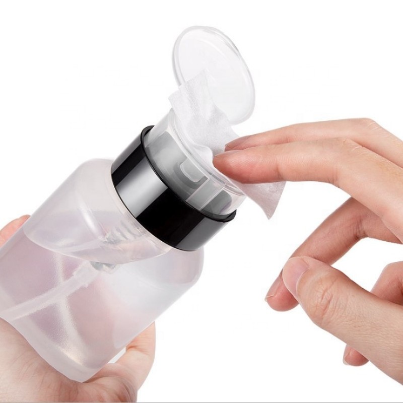Toner Dispenser Bottle Supplier - 250ml Empty Facial Toner Press Push Down Nail Polish Remover