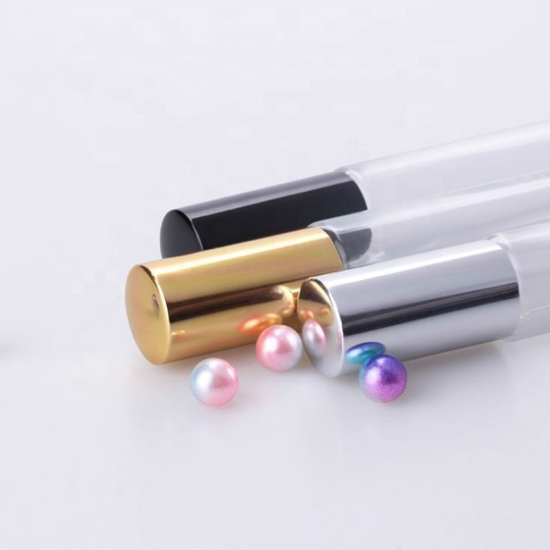Luxury Roll on Bottle Supplier - 10ml Round Square Long Tube Transparent Glass Roller Ball