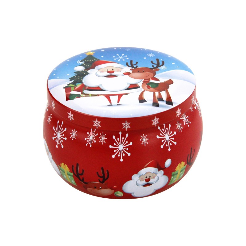 Boho Christmas Ornaments Supplier - Wholesale Boho Retro 2.2 oz Small Candy Jars Metal Tin Cans