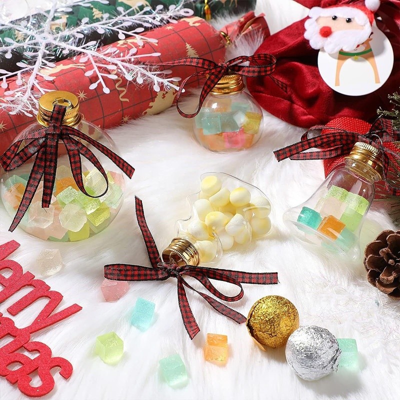 Christmas Ball Bottle Manufacturer - Customized 50ml Clear Unique Juice Water Christmas Ball