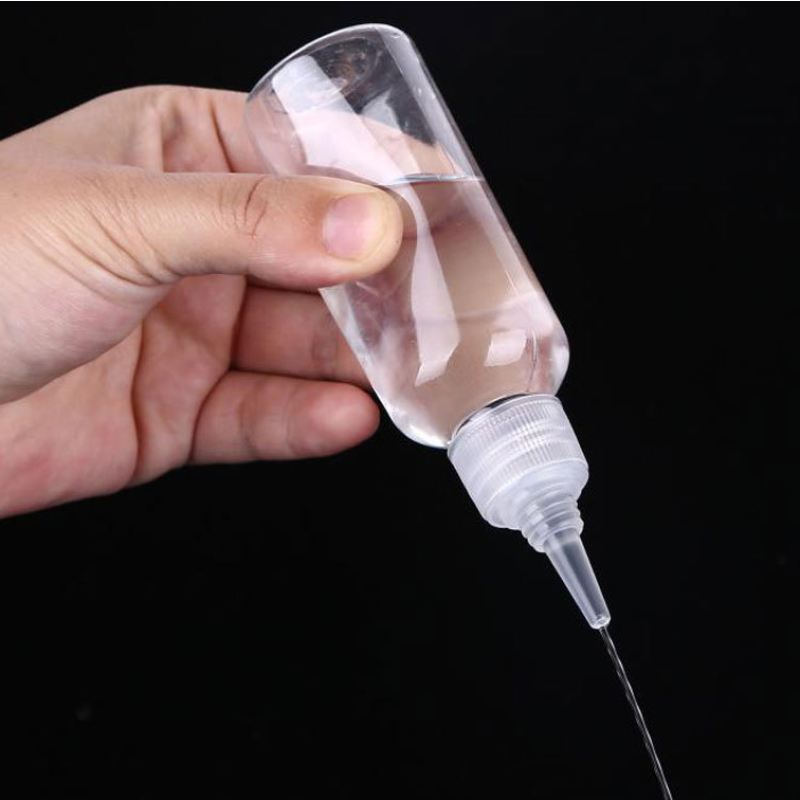 Pointed Mouth Bottle Factory - 50ml-80ml PET Plastic Hair Oil Ink Glue Squeeze Bottle
