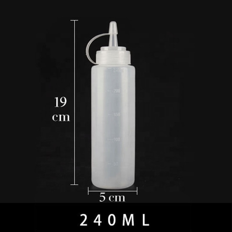 BBQ Sauce Bottle Supplier - 8oz-22oz Food Grade PET Plastic Ketchup Squeeze Dispense Bottle