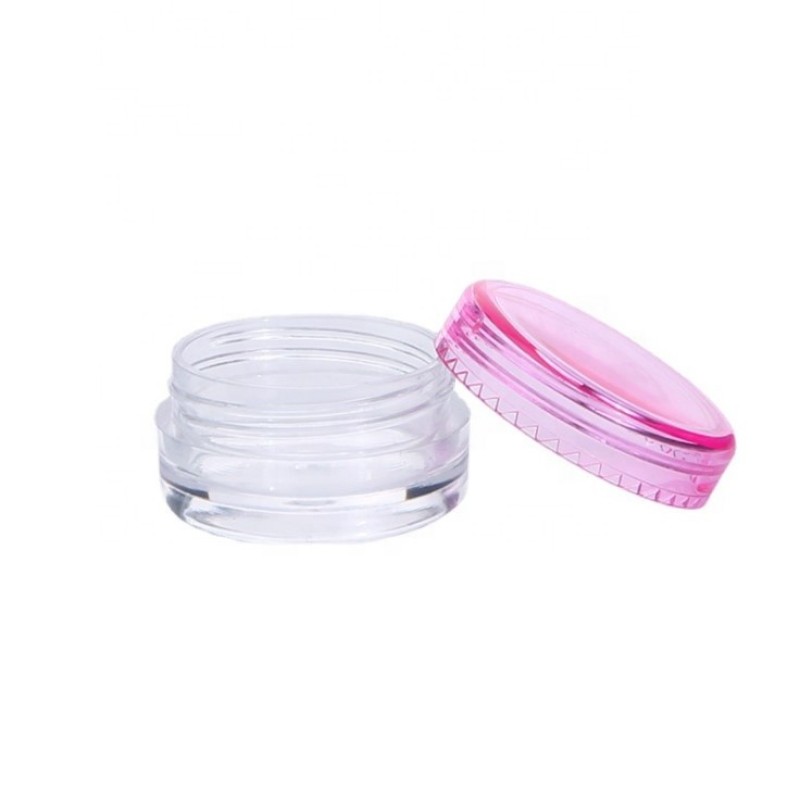 Nail Art Jar Factory - 3g 5g Portable Plastic Empty Eyeshadow Makeup Cream Lip Balm Pot