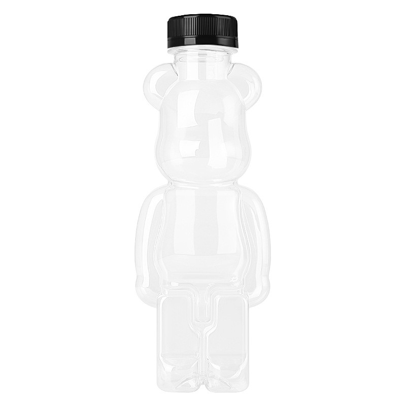 Bear Shape Juice Bottle Supplier - 350ml-500ml Factory Wholesale Disposable Empty Plastic Bottle
