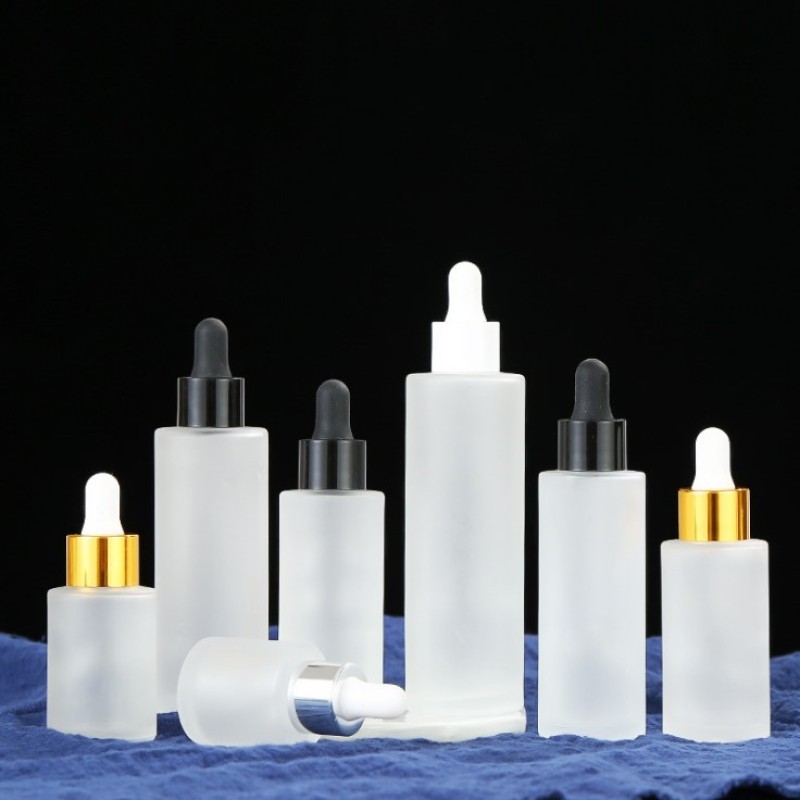 Empty Dropper Bottle Factory - 80ml Round Cylinder Glass Bottle with Pipette 2.6oz