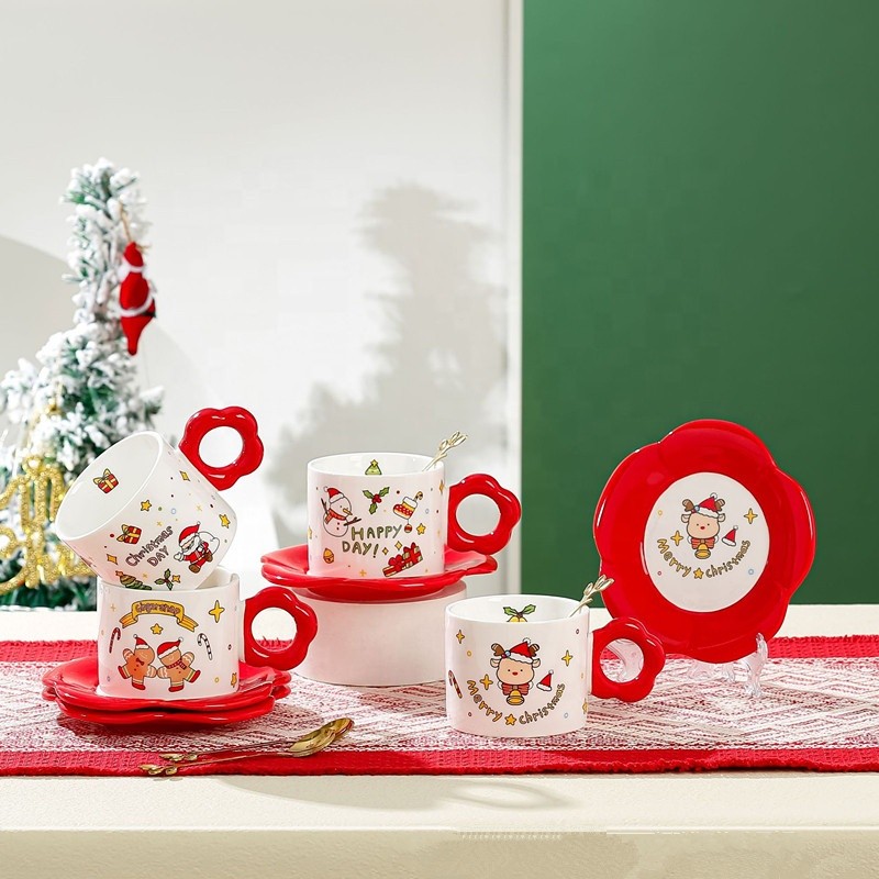 Christmas Mug Manufacturer - Christmas Coffee Cups Promotional Ceramic Santa Mug Porcelain