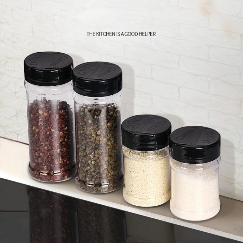 Seasoning Bottle Supplier - 100g-200g Empty Condiment Bottle Custom BBQ Pepper Seasoning Shaker