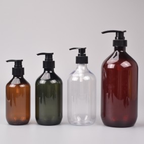 Shampoo Bottle Factory - 300ml PET Plastic Cosmetic Packing with Lotion Foam Pump