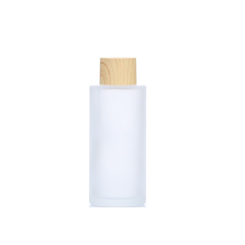 Glass Lotion Bottle Manufacturer - 30ml 100ml Flat Shoulder Glass Bottle Essence Oil Dispenser