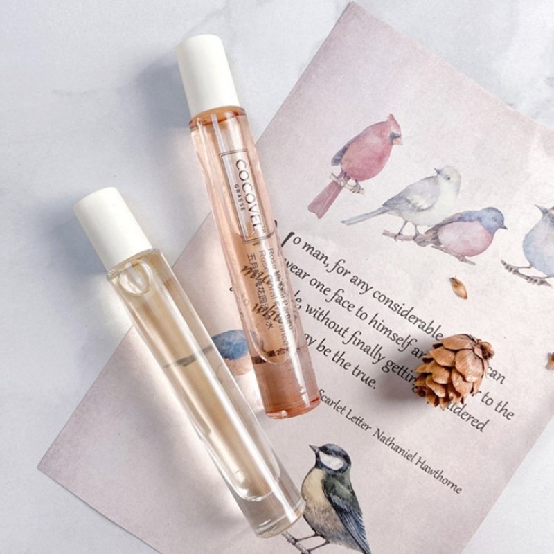 Essential Oil Bottle Supplier - 10ml Clear Glass Thick Bottom Refill Perfume Roller Bottle