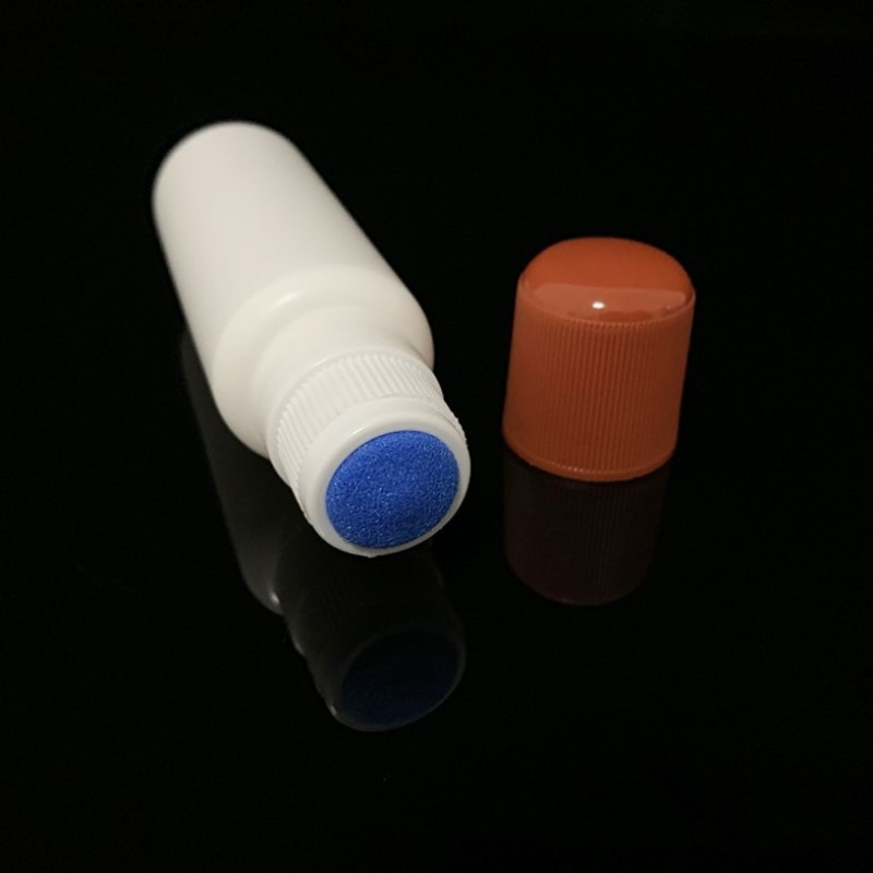 Dauber Bottle Factory - 30ml-60ml Empty Slim White Plastic Felt Dauber Sponge Applicator