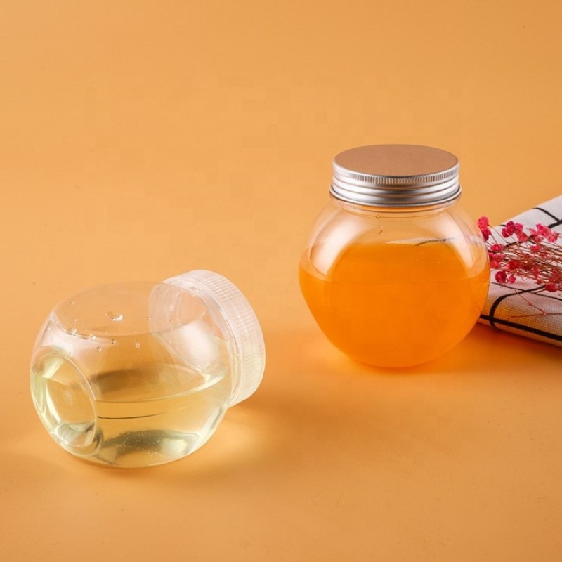 Bear Shape Bottle Factory - Food Grade PET Plastic Bear Shape Baby Food Sugar Christmas Jar