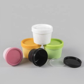 Cosmetic Plastic Jar Manufacturer - 50ml-200ml Matte Black Pink Green PP Cone Shape Jar