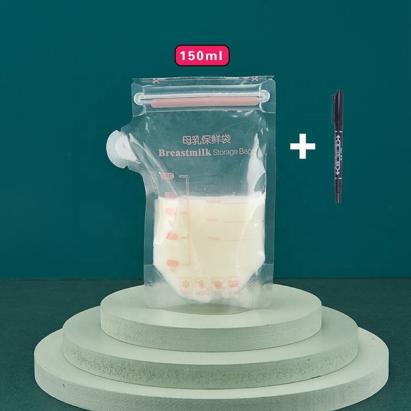 Breastmilk Storage Bag Factory - 200ML/7OZ BPA FREE Leak Proof Baby Food Standing up Pouch