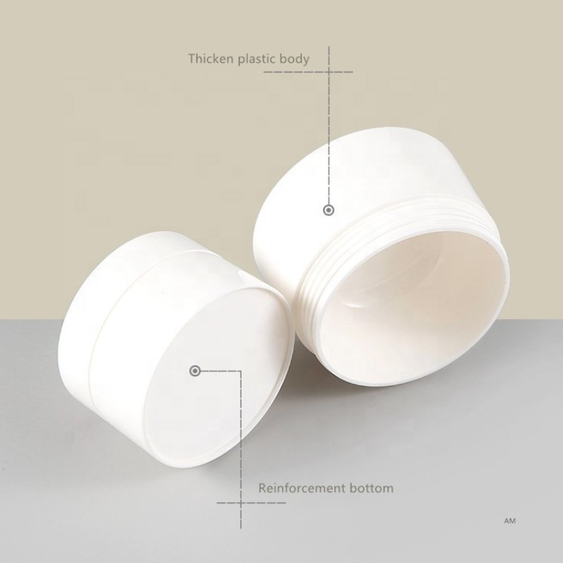 Cosmetic Cream Jar Supplier - 30g-120g 1oz-4oz PP Plastic Double Wall Skin Care Container