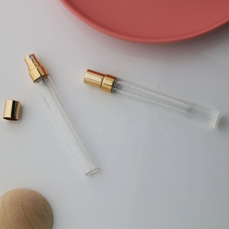 Pocket Perfume Bottle Factory - 2ml-10ml Mini Travel Pocket Sized Glass Spray with Gold Pump