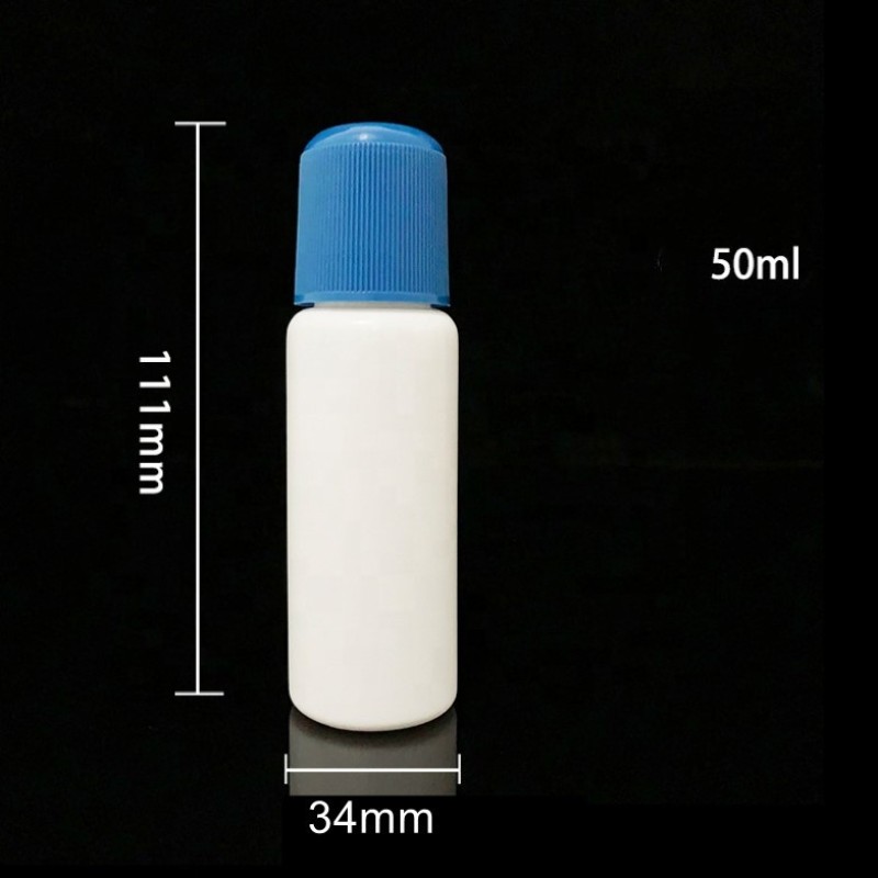 Dauber Bottle Factory - 30ml-60ml Empty Slim White Plastic Felt Dauber Sponge Applicator