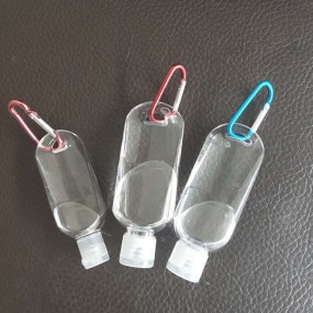 Keychain Spray Bottle Factory - 30ml 50ml 60ml 1oz 2oz Empty Plastic Bottle with Carabiner