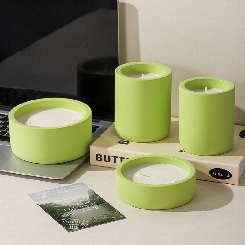 Ceramic Candle Jar Supplier - 250g-300g Wholesale Luxury Colorful Candle Jars for Candle Making