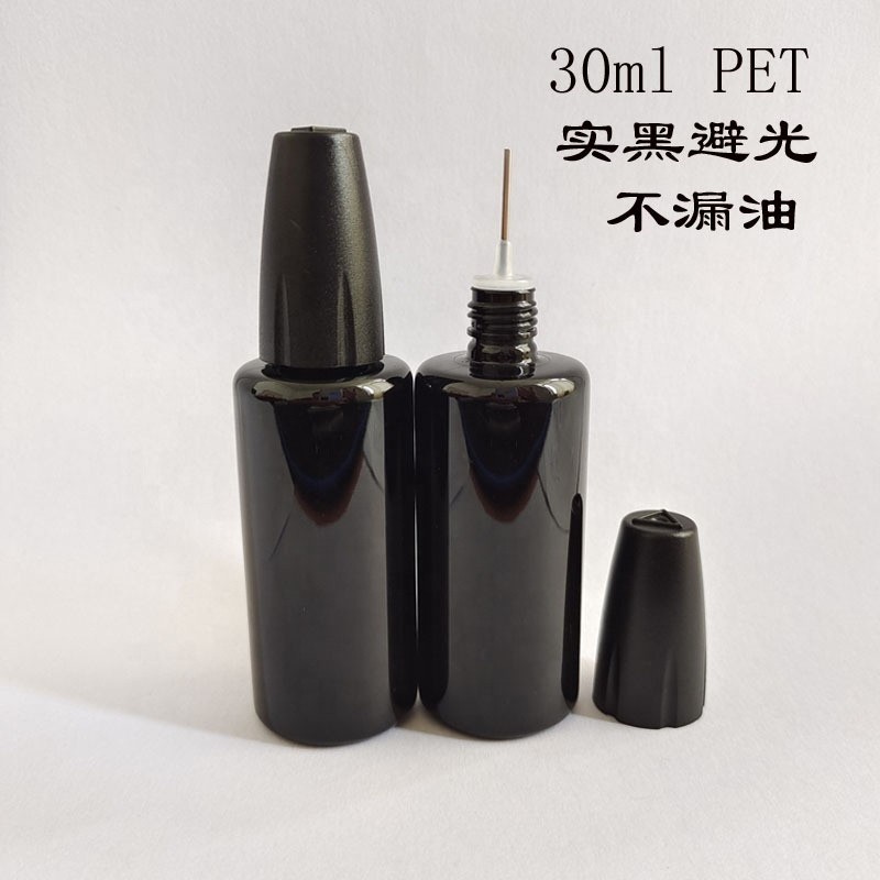 Needle Tip Bottle Manufacturer - 30ml Transparent PET Metal Needle Tip Liquid Bottle